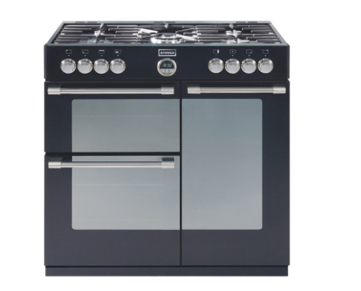 Stoves PSTERG90DFBLK Отдельностоящий Gas hob A Черный кухонная плита