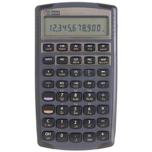 HP 10BII Карман Financial calculator Черный, Серый