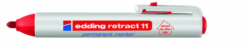 Edding Retract 11 Permanent Marker Red (10) перманентная маркер