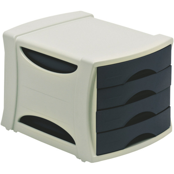 Esselte Block-system (4 drawer) A4 Black Black desk tray