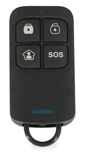 Avidsen 100724 Инфракрасный беспроводной Нажимные кнопки Черный пульт дистанционного управления