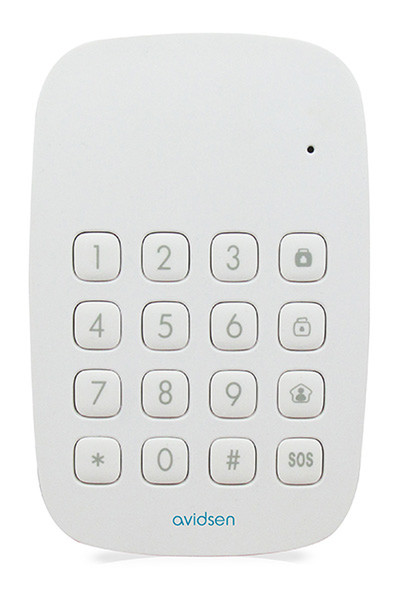 Avidsen 100729 Беспроводной RF Нажимные кнопки Белый пульт дистанционного управления