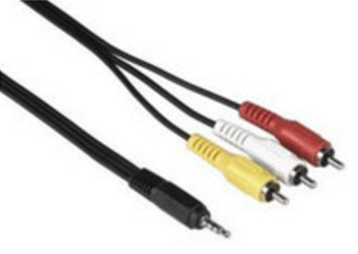 Qilive 3245679536499 2m 3.5mm 3 x RCA Black