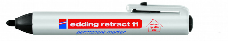 Edding Retract 11 Permanent Marker Black (10) перманентная маркер
