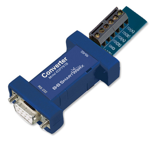 IMC Networks 422PP9TB RS-232 RS-422 Синий серийный преобразователь/ретранслятор/изолятор