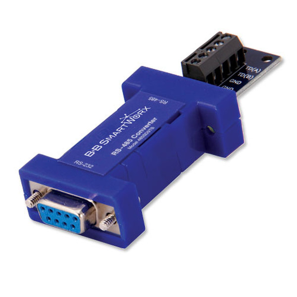 IMC Networks 485SD9TB RS-232 RS-485 Blue serial converter/repeater/isolator