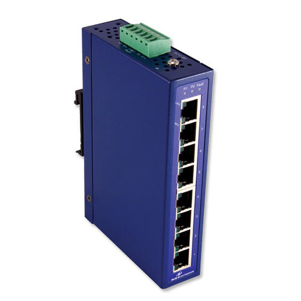 IMC Networks EIR408-T Unmanaged Gigabit Ethernet (10/100/1000) Power over Ethernet (PoE) Blue network switch