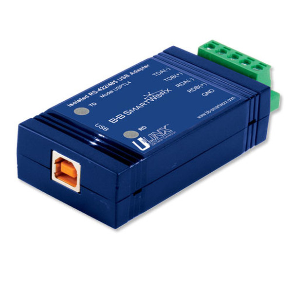 IMC Networks USOPTL4-LS USB 1.1 RS-422/485 Blue serial converter/repeater/isolator