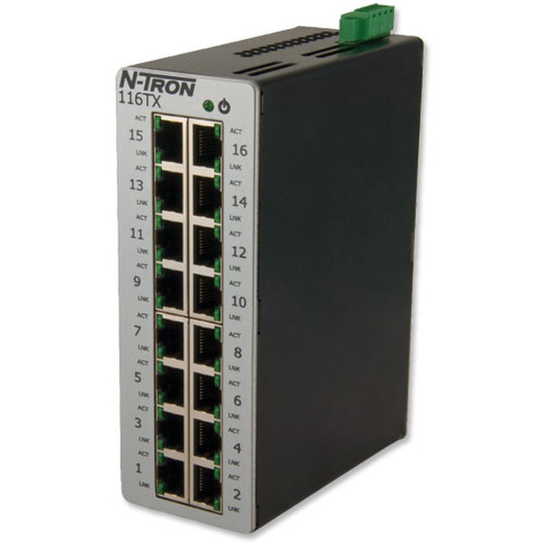 IMC Networks 116TX Неуправляемый Fast Ethernet (10/100) Серый сетевой коммутатор