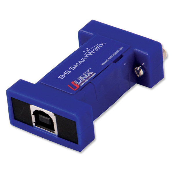 B&B Electronics 485USB9F-2W USB 2.0 RS-485 Blau Serieller Konverter/Repeater/Isolator