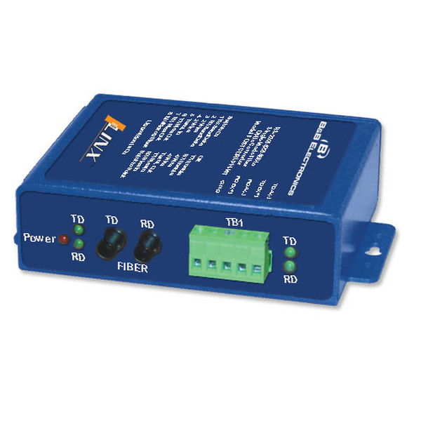 IMC Networks FOSTCDRI-PH-MT RS-232/422/485 Faser (ST) Blau Serieller Konverter/Repeater/Isolator