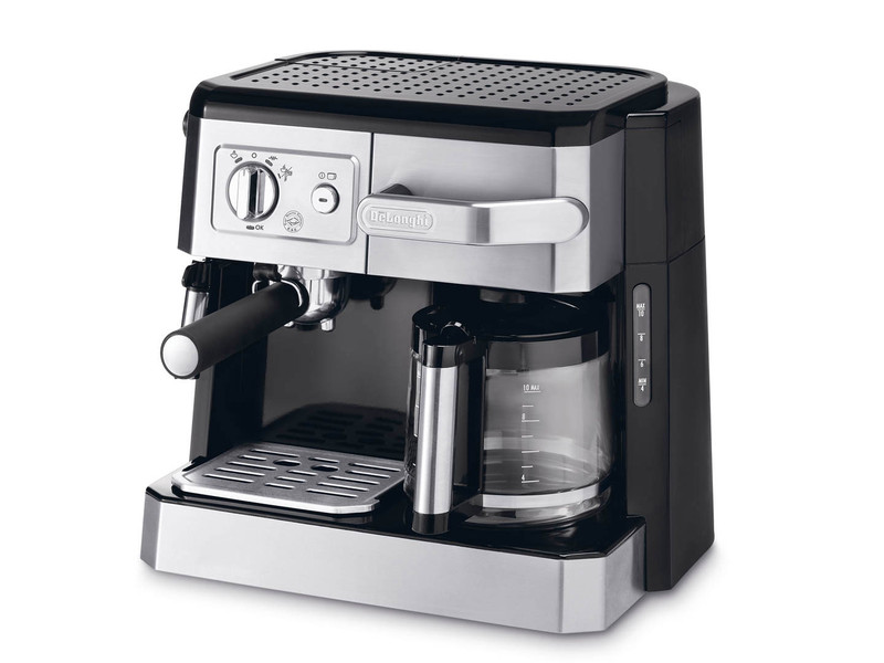 DeLonghi BCO 420.1 Freestanding Semi-auto Combi coffee maker 1L 10cups Black,Silver coffee maker