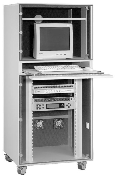 Atep Gates Office 19 inch Racking System Cabinet 20HE Freistehend Grau Rack