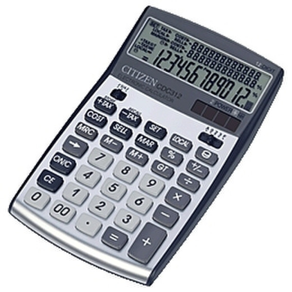 Citizen CDC312 Карман Basic calculator Черный, Cеребряный
