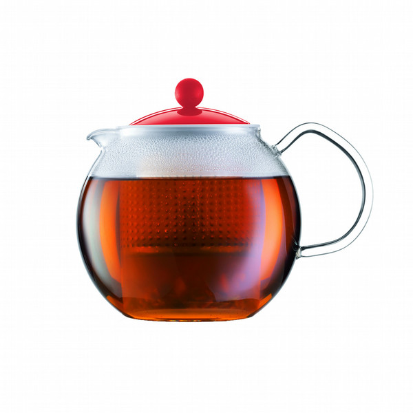 Bodum ASSAM Single teapot 1000ml Red,Transparent