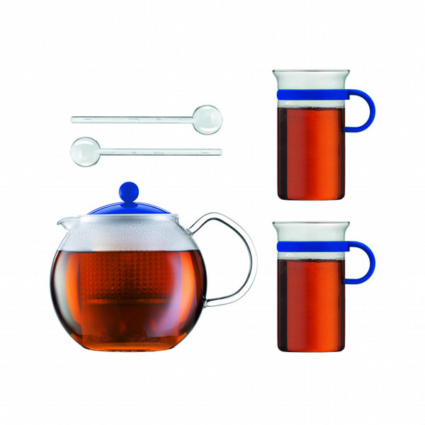 Bodum ASSAM SET Teapot set 1000ml Blue,Transparent