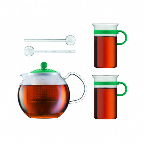 Bodum ASSAM SET Teapot set 1000мл Зеленый, Прозрачный