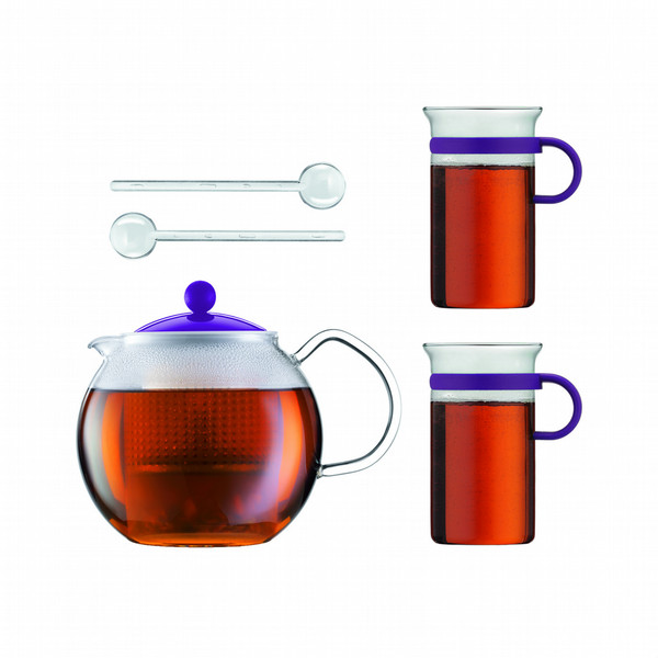 Bodum ASSAM SET Teapot set 1000мл Прозрачный, Фиолетовый