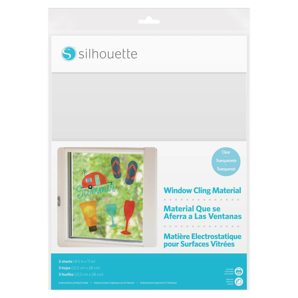 Silhouette MEDIA-CLING-CLR self-adhesive label