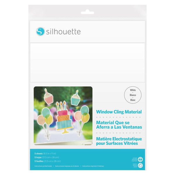 Silhouette MEDIA-CLING-WHT self-adhesive label