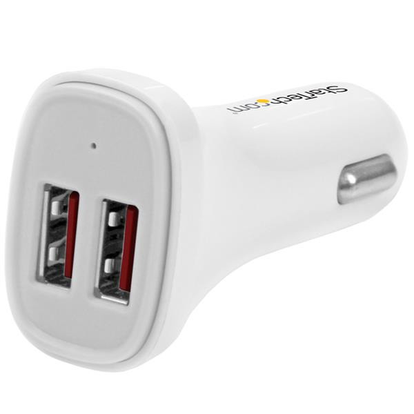 StarTech.com USB2PCARWHS Авто Белый зарядное для мобильных устройств