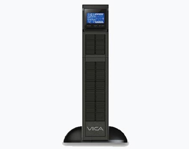 Vica OS 1500 Double-conversion (Online) 1500VA 6AC outlet(s) Mini tower Black uninterruptible power supply (UPS)