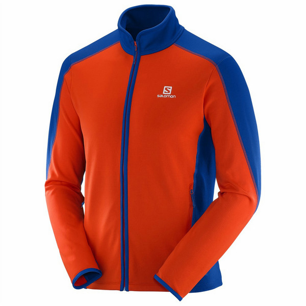 Salomon Atlantis FZ M Skiing Winter sports jacket Male Blue,Orange