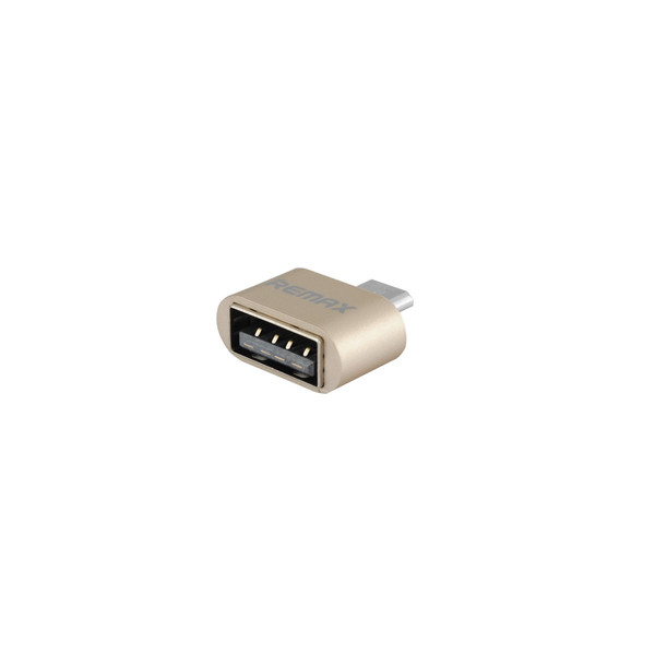 Remax AA-1113 USB 2.0 Micro USB Бронзовый кабельный разъем/переходник