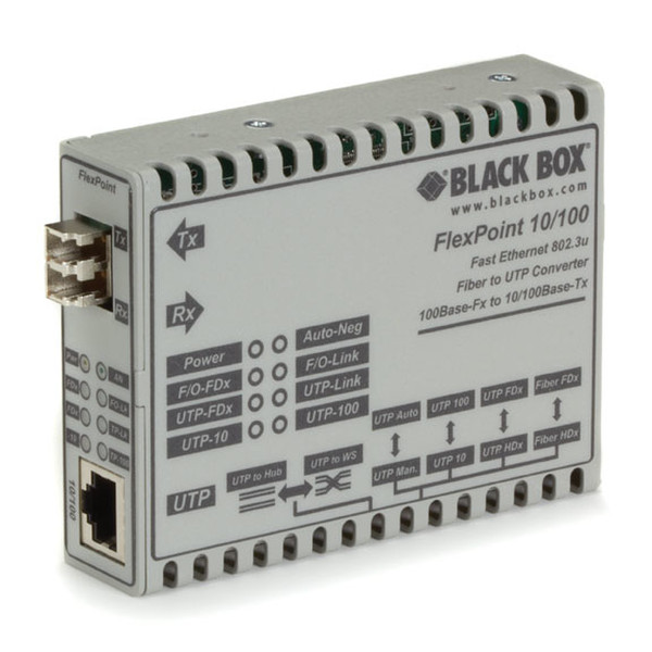 Black Box LMC100A-LC-R2 Eingebaut 100Mbit/s Multi-mode Netzwerk Medienkonverter