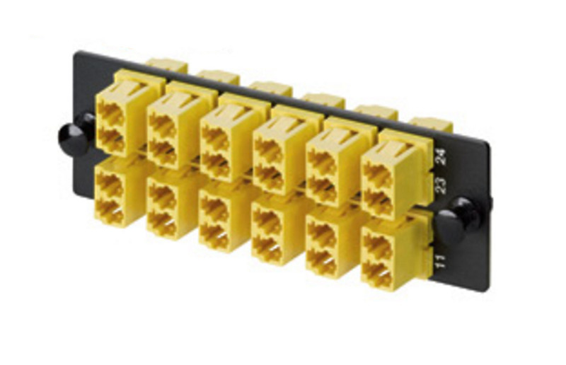 Panduit FAP8WDYLDLCZ LC 1pc(s) Black,Yellow fiber optic adapter