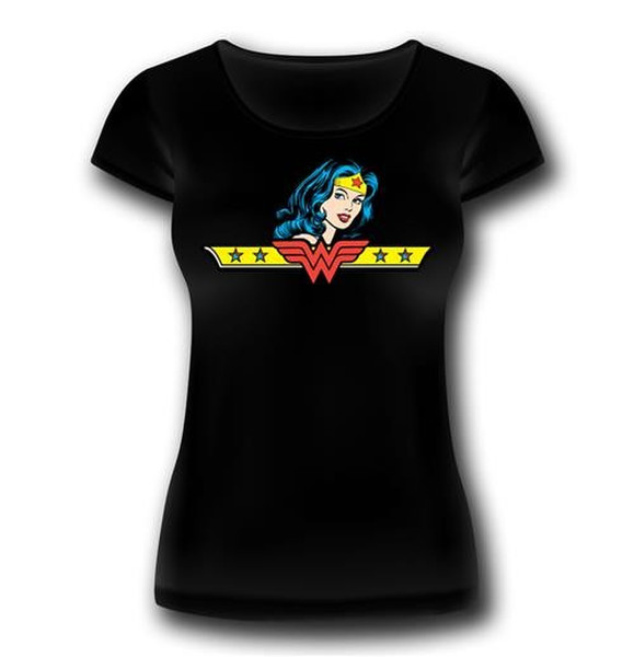 2BNerd T-Shirt Wonder Woman Pop Donna XS T-shirt XS Short sleeve T-Neck Black