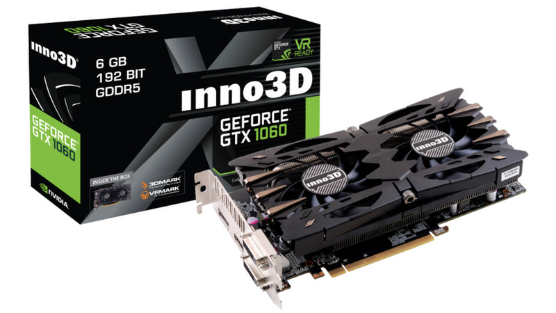 Inno3d GeForce GTX 1060 6GB X2 Graphics Card, 57% OFF