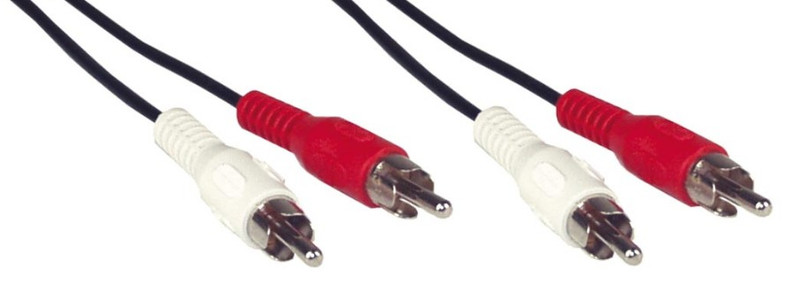 Kindermann 5762000001 2m 2 x RCA 2 x RCA Schwarz, Rot, Weiß Audio-Kabel