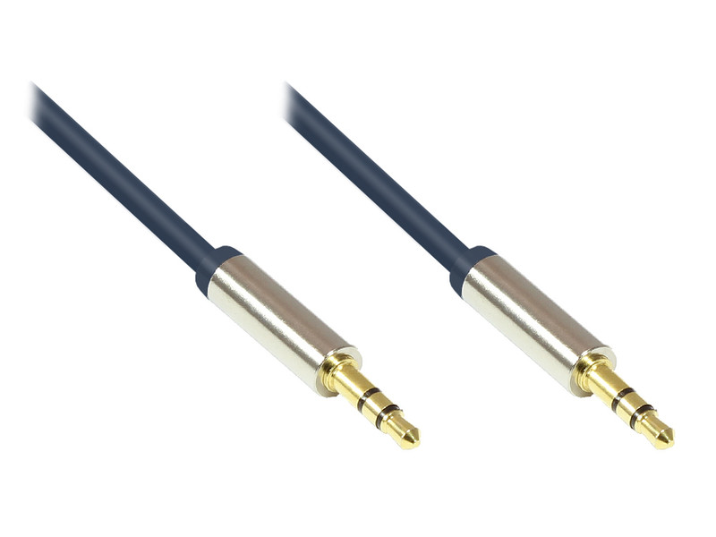 Alcasa GC-M0039 1m 3.5mm 3.5mm Blau Audio-Kabel