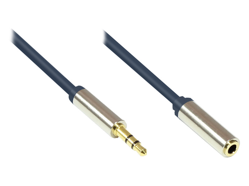 Alcasa GC-M0050 0.5m 3.5mm 3.5mm Blau Audio-Kabel