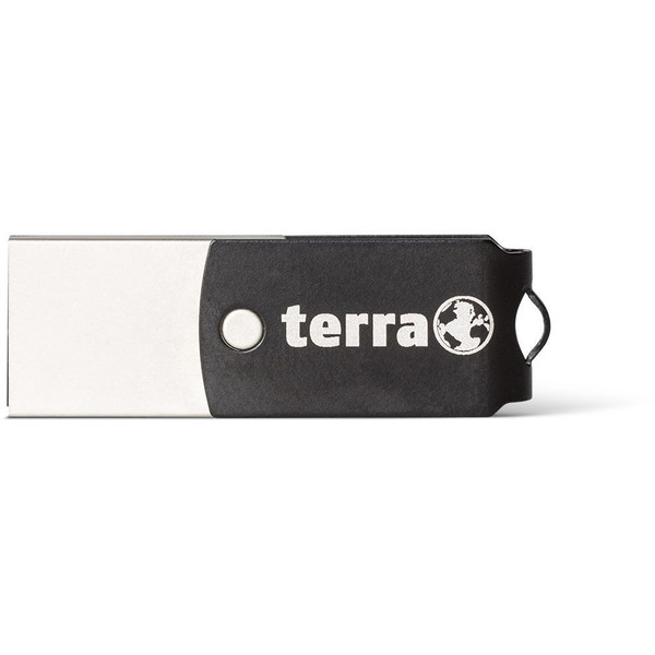 Wortmann AG TERRA USThree A + 16GB USB 3.0 (3.1 Gen 1) Type-A/Type-C Schwarz USB-Stick