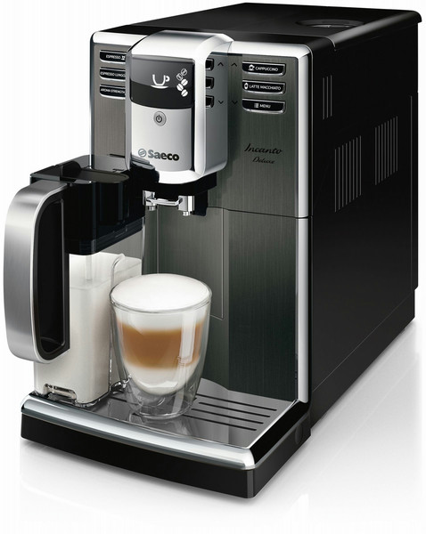 Saeco Incanto HD8922/01 Отдельностоящий Полуавтомат Машина для эспрессо 1.8л Черный, Нержавеющая сталь кофеварка