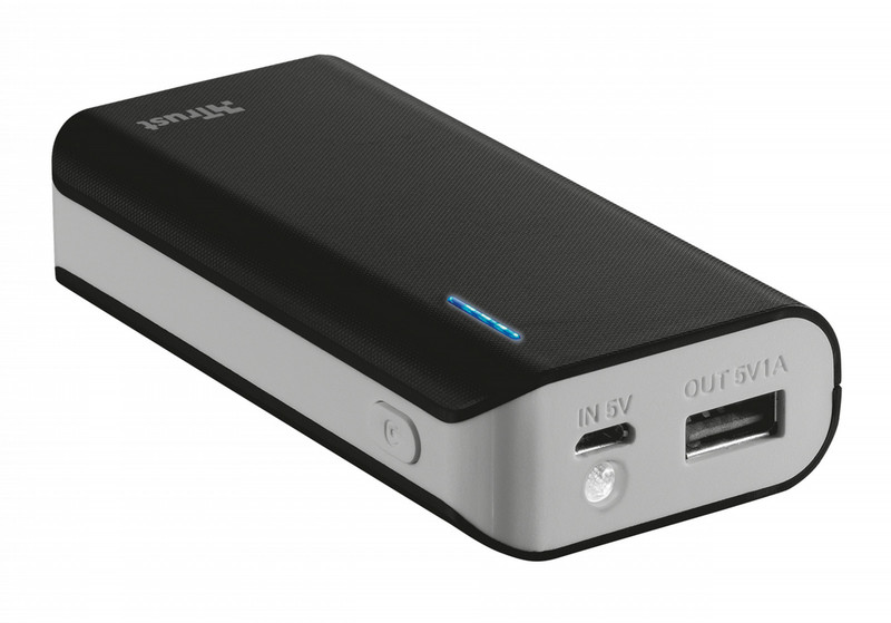 Trust Urban PRIMO 5200 Lithium-Ion (Li-Ion) 5200mAh Black power bank