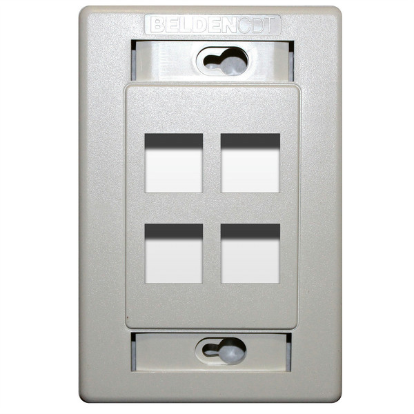 Belden AX101437 White switch plate/outlet cover