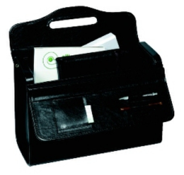 Rillstab Case Model Rondo black Кожа Черный портфель