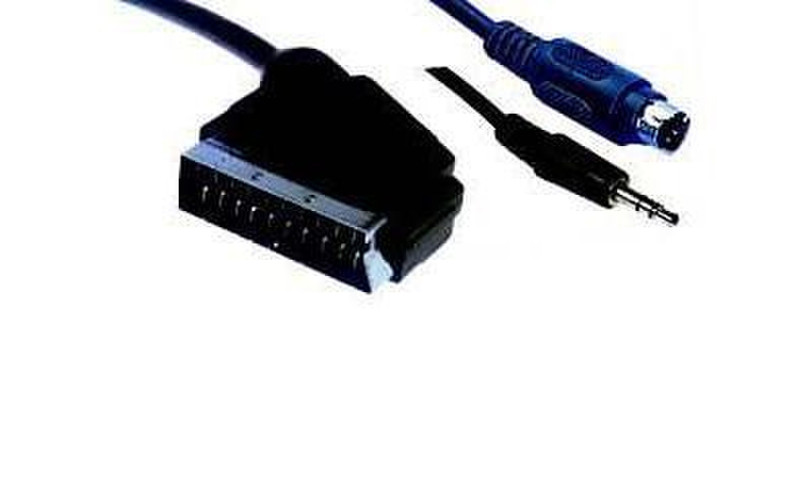 GR-Kabel NC-699 5м SCART (21-pin) Черный адаптер для видео кабеля