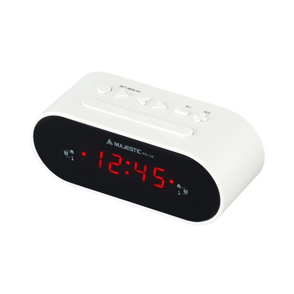 New Majestic RS-135 Clock White
