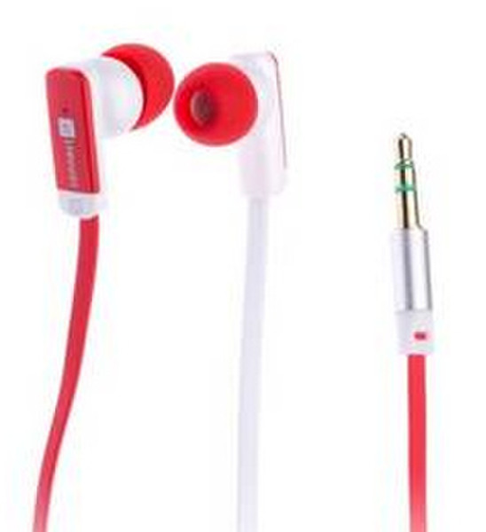 Connect IT CI-385 Intraaural In-ear Red,White headphone