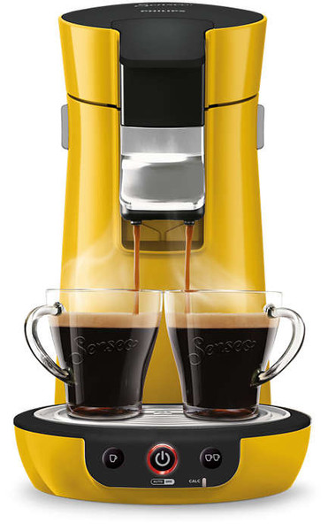 Senseo Viva Café HD7829/51 Freestanding Fully-auto Pod coffee machine 0.9L 6cups Yellow coffee maker