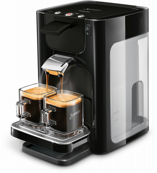Senseo Quadrante HD7866/61 Freestanding Fully-auto Pod coffee machine 1.2L 8cups Black coffee maker