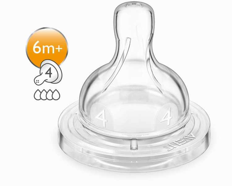 Philips AVENT SCF424/27 Silicone Fast flow bottle nipple