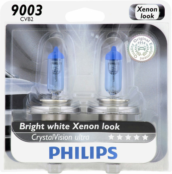 Philips CrystalVision Ultra 9003CVB2 60W Xenon P43t-38 car light bulb