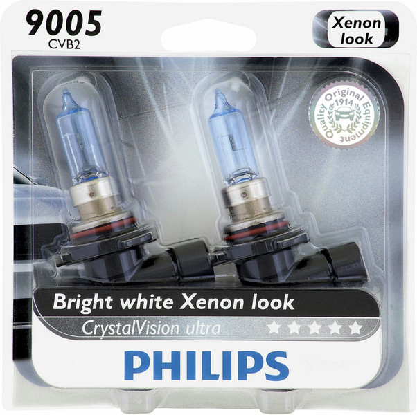 Philips CrystalVision Ultra 9005CVB2 65W Xenon P20d car light bulb