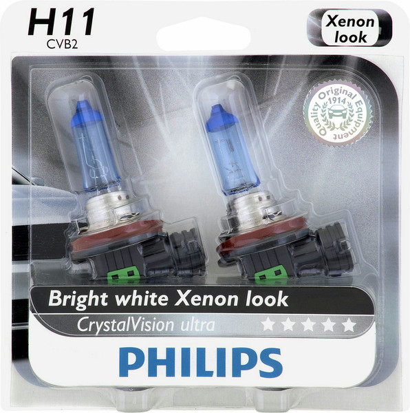 Philips CrystalVision Ultra 12362CVB2 H11 55Вт Ксенон PGJ19-2 лампа для автомобилей