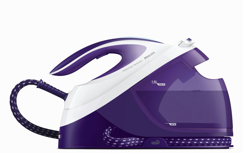 Philips GC8721/31 Утюг для сухой глажки и отпаривания SteamGlide Plus soleplate 2400Вт Фиолетовый, Белый утюг